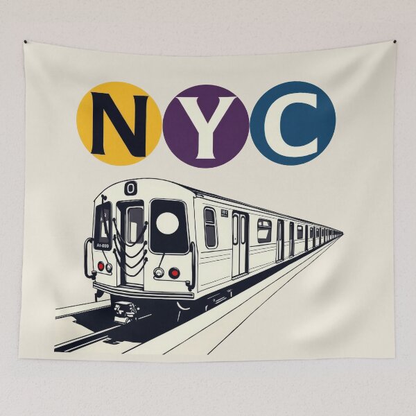 Item preview, New York Subway NYC Subway Train designed and sold by MayaDelaye.