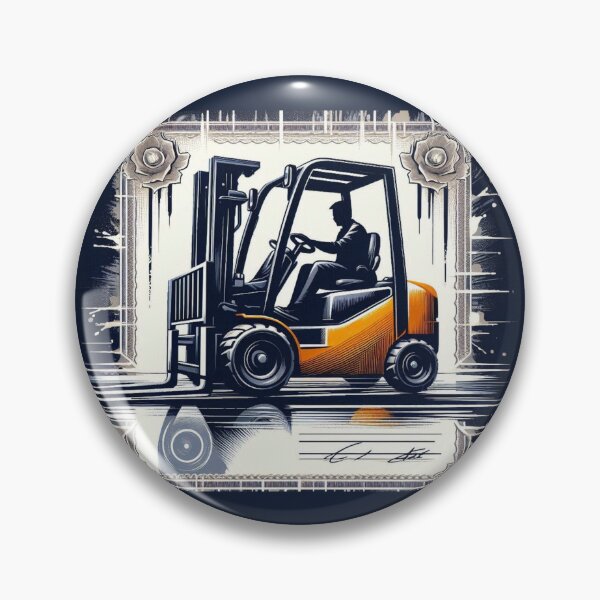Item preview, Forklift operator certificate designed and sold by RetroNibylander.