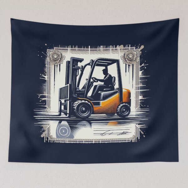 Item preview, Forklift operator certificate designed and sold by RetroNibylander.
