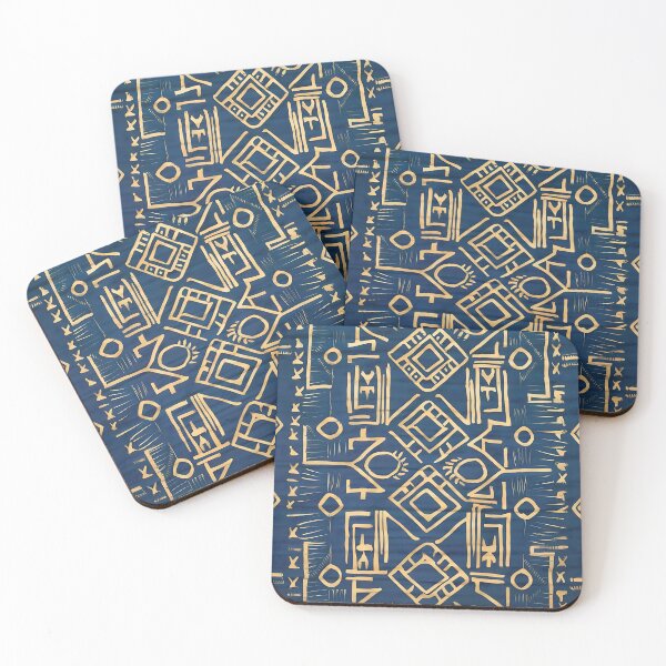 Item preview, African Blue mud cloth  designed and sold by Tamas Das.