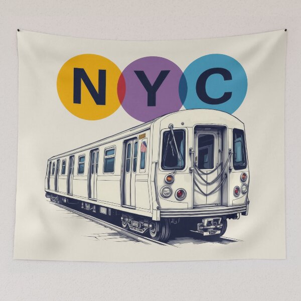 Item preview, New York Subway NYC Subway Train designed and sold by MayaDelaye.