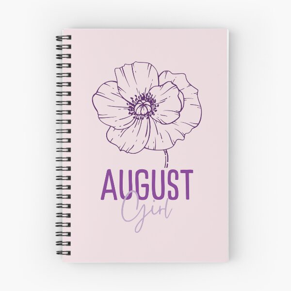 Item preview, August Girl, minimalist Poppy August Birth Flower for August Birthday Girls designed and sold by lagunaklein.