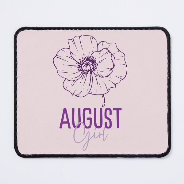 Item preview, August Girl, minimalist Poppy August Birth Flower for August Birthday Girls designed and sold by lagunaklein.