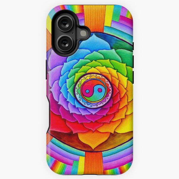 Item preview, Healing Lotus Rainbow Yin Yang Psychedelic Mandala designed and sold by Rebecca Wang.