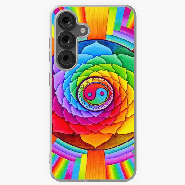 Item preview, Healing Lotus Rainbow Yin Yang Psychedelic Mandala designed and sold by Rebecca Wang.