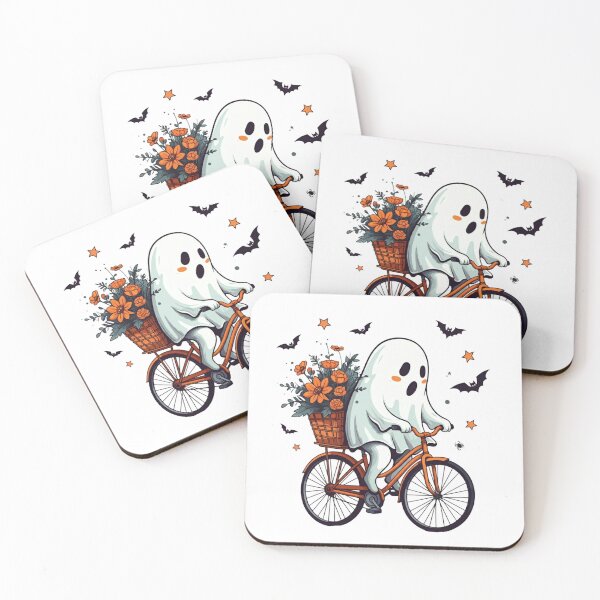 Item preview, Ghost Riding A Bike With Flowers  designed and sold by raedattia.