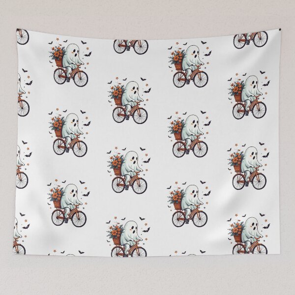 Item preview, Ghost Riding A Bike With Flowers  designed and sold by raedattia.