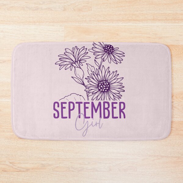 Item preview, September Girl, minimalist Aster September Birth Flower for September Birthday Girls designed and sold by lagunaklein.