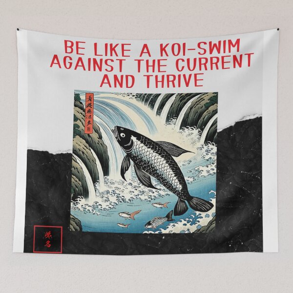 Item preview, The Persevering Koi designed and sold by ZenaDesign.