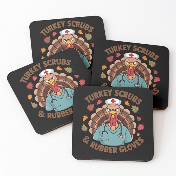 Item preview, Turkey Scrubs Nurse Thanksgiving Healthcare designed and sold by Hananiah Merch.