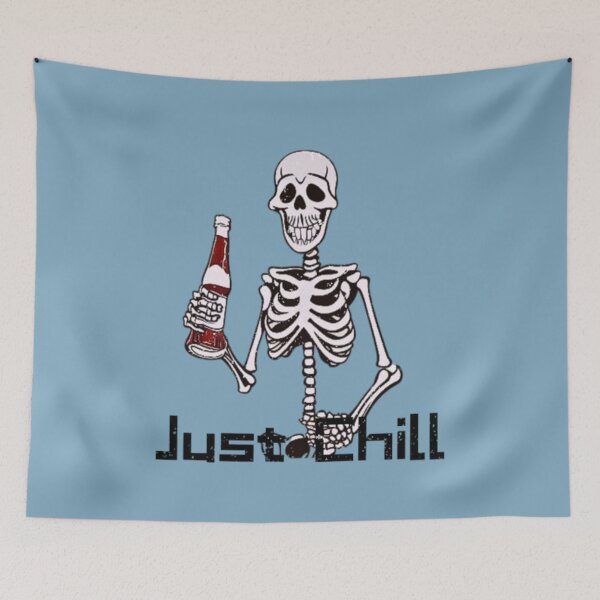 Item preview, Just Chill - Funny Skeleton Just Chilling designed and sold by LMoonDesigns.