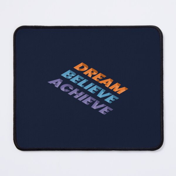 Item preview, 'Dream, Believe, Achieve' 3D Isometric Typography designed and sold by trepiu.