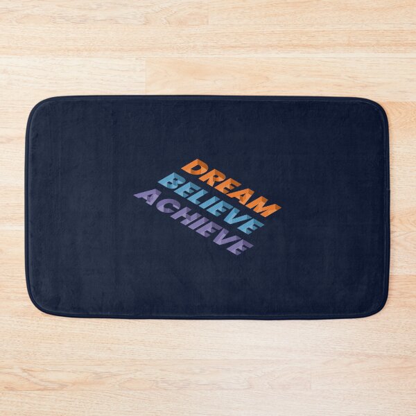 Item preview, 'Dream, Believe, Achieve' 3D Isometric Typography designed and sold by trepiu.