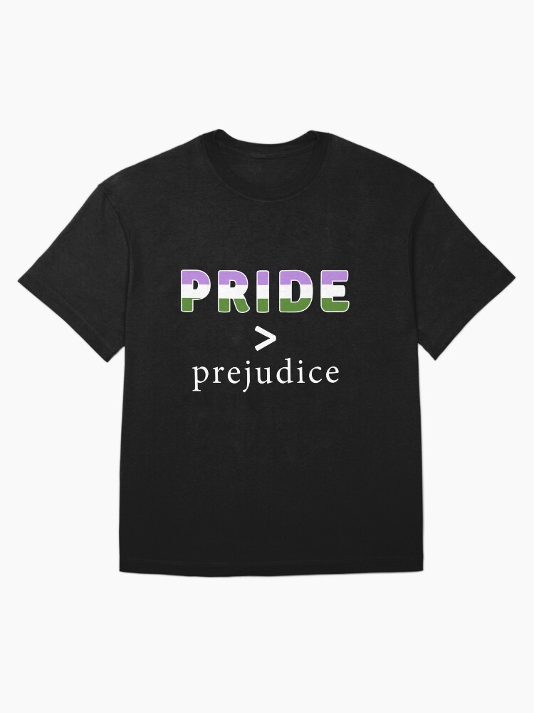 Thumbnail 3 of 7, Oversized T-Shirt, Pride & Prejudice gender queer Pride designed and sold by AmateurAusten.