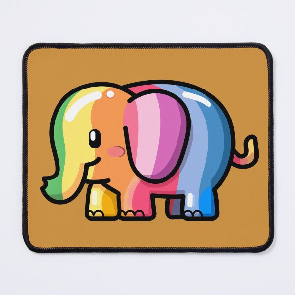 Item preview, Colorful Elephant with Rainbow Colors designed and sold by Artcurrents.