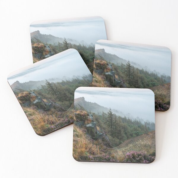 Item preview, Misty summer sunrise in the Staffordshire Peak District designed and sold by RobThorley.