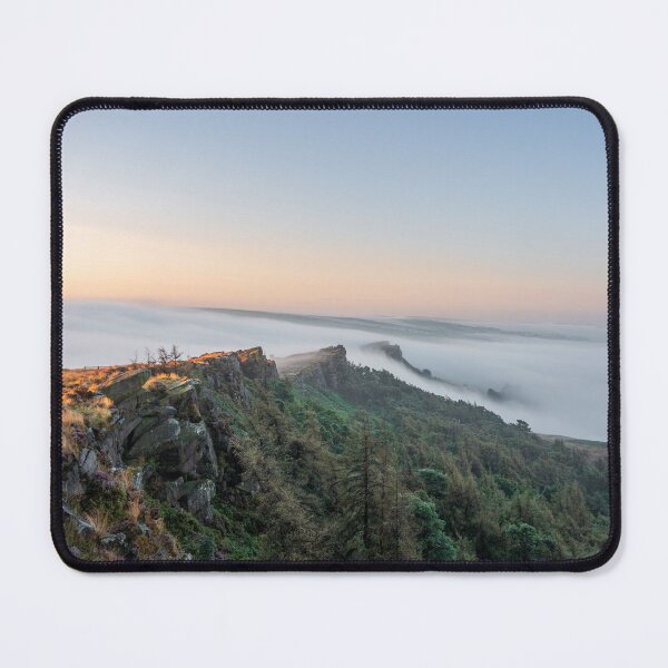Item preview, Misty summer sunrise in the Staffordshire Peak District designed and sold by RobThorley.