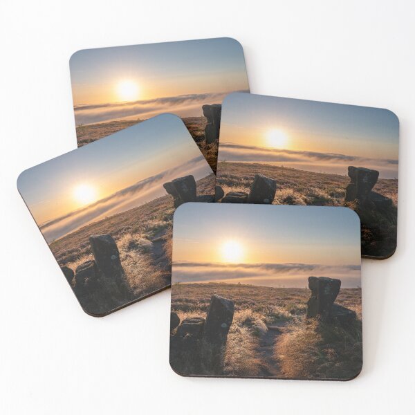 Item preview, Misty summer sunrise in the Staffordshire Peak District designed and sold by RobThorley.