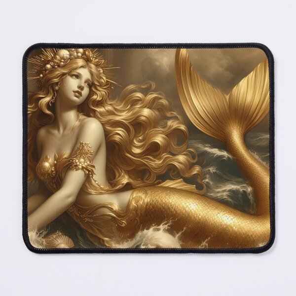 Item preview, Golden renaissance mermaid  designed and sold by Euriruben.