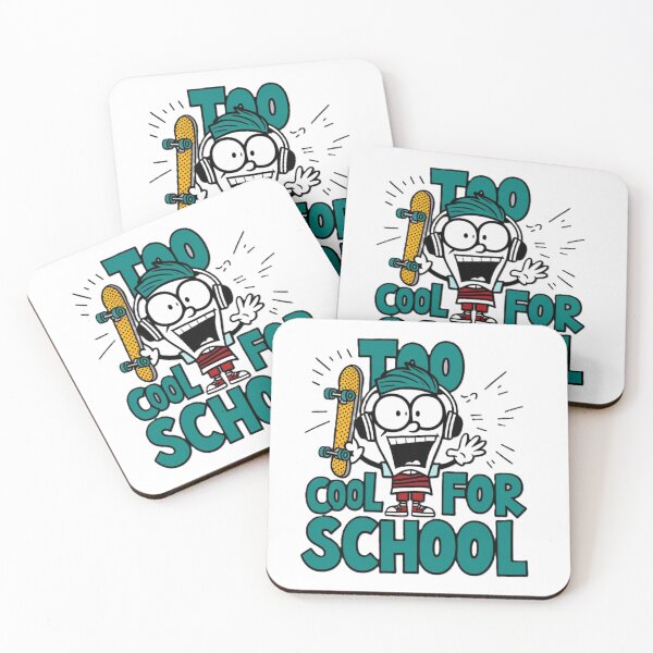 Item preview, Too Cool for School Skateboarder Design designed and sold by merve02shop.