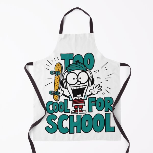 Item preview, Too Cool for School Skateboarder Design designed and sold by merve02shop.