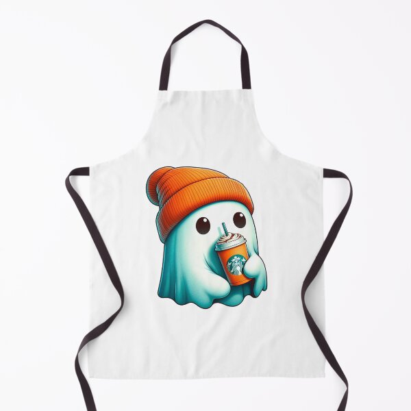 Item preview, Cute Sheet ghost with starbks coffee designed and sold by Halloween  Time.