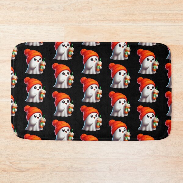 Item preview, Cute sheet ghost with starbks coffee designed and sold by Halloween Time.