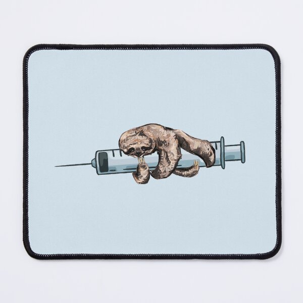 Item preview, Mini Sloth Holding a Needle - Cool Toned designed and sold by NurseLauraDraws.