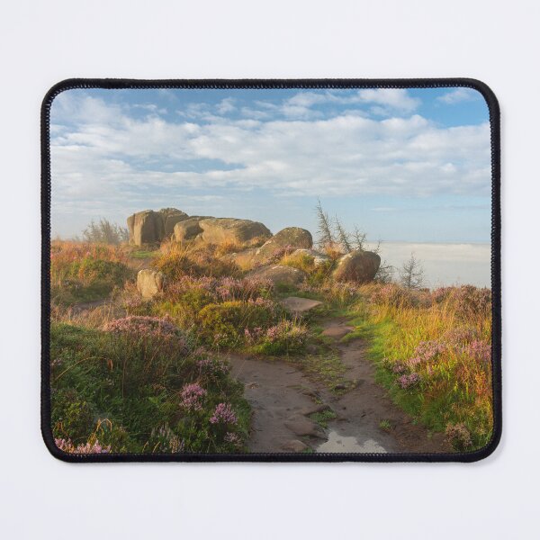 Item preview, Misty summer sunrise in the Staffordshire Peak District designed and sold by RobThorley.