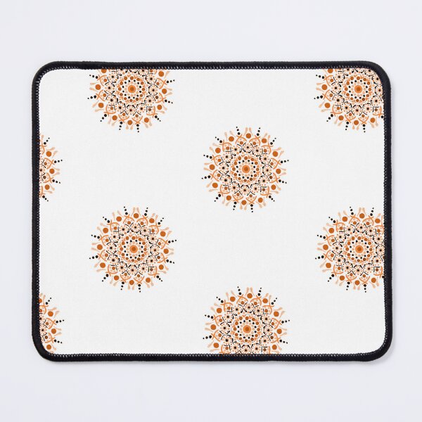 Item preview, Hand Painted Mandala Pattern - Orange designed and sold by SquareKeyStudio.