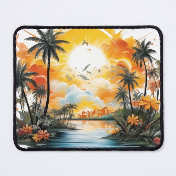 Item preview, Tropical Sunset with Palm Trees designed and sold by Artcurrents.