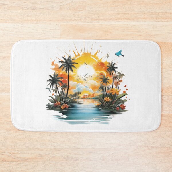 Item preview, Tropical Sunset with Palm Trees designed and sold by Artcurrents.