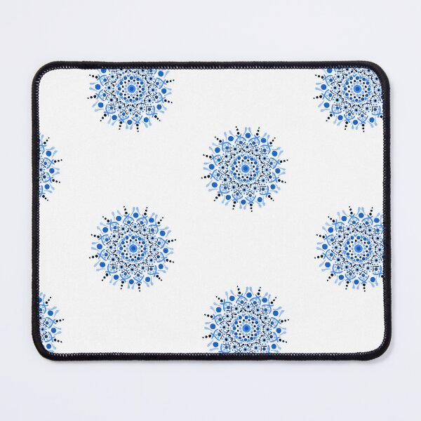 Item preview, Hand Painted Mandala Pattern - Blue designed and sold by SquareKeyStudio.
