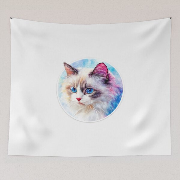 Item preview, Ragdoll cat // Ragdoll cat cute design // Ragdoll cat Cat mats, Ragdoll cat pet bandanas, Ragdoll cat cute Poster designed and sold by SMARTKIT  DESIGNAGENCY.