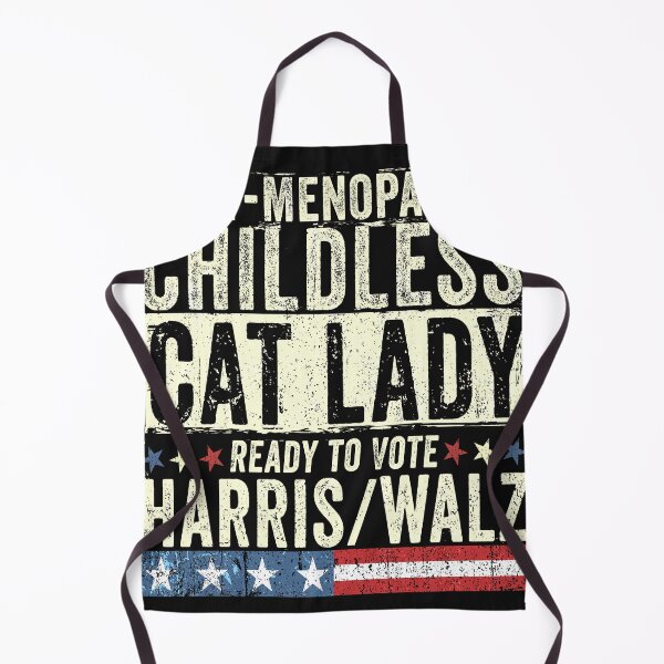 Item preview, Post-Menopausal Childless Cat Lady Ready to Vote Harris Walz designed and sold by MackenzieBin.