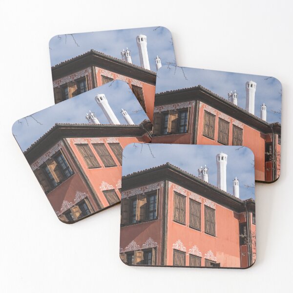 Item preview, Beautiful Revival Mansion Facade and Cool White Chimneys designed and sold by Georgia Mizuleva.