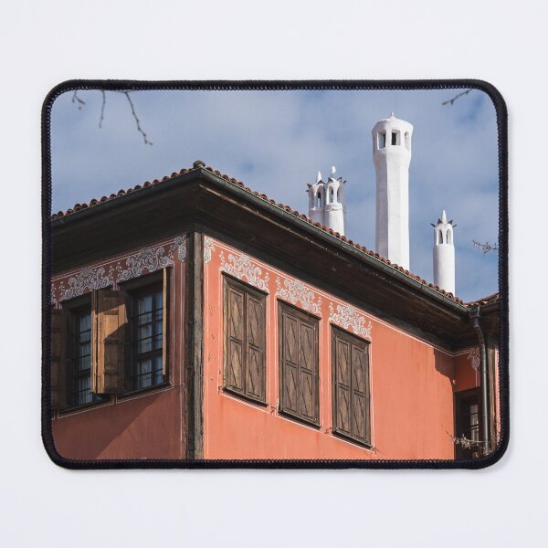 Item preview, Beautiful Revival Mansion Facade and Cool White Chimneys designed and sold by Georgia Mizuleva.