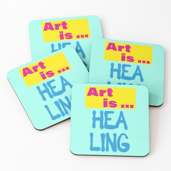 Item preview, Art is healing, quote designed and sold by Mauswohn.