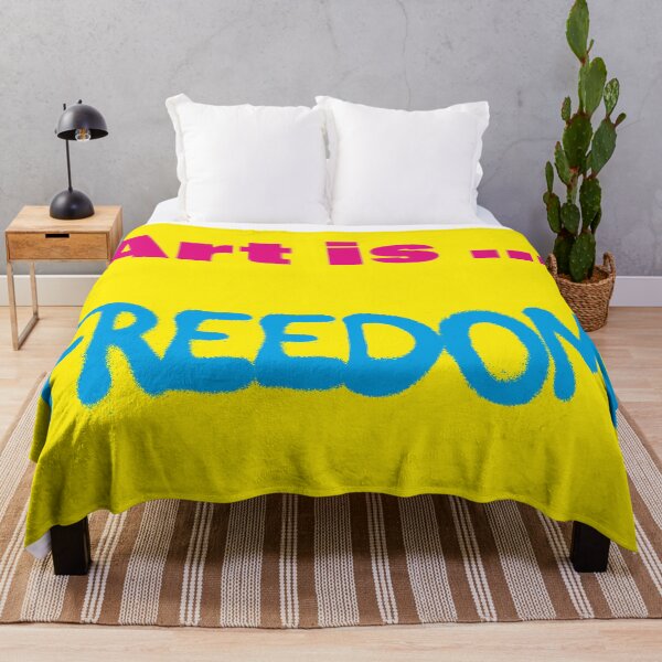 Item preview, art is freedom, quote designed and sold by Mauswohn.