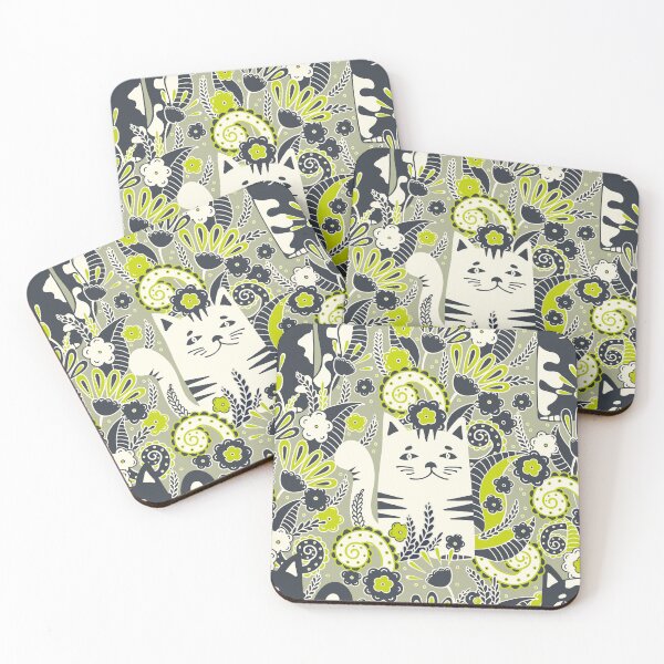 Item preview, Cats in the Spring Garden, Khaki version designed and sold by Alex  Blud.
