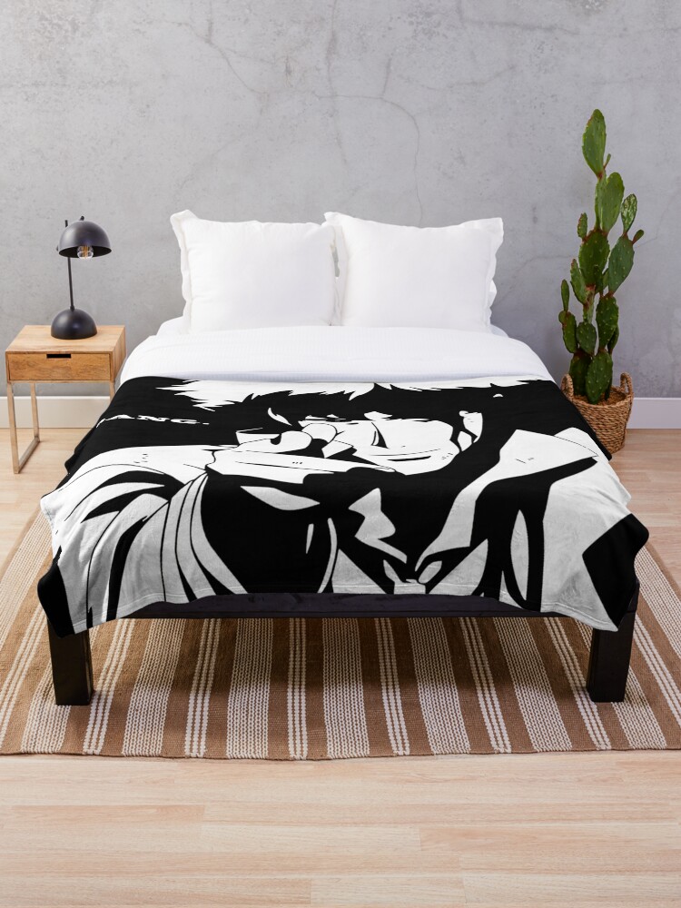 Spike Cowboy Bebop Throw Blanket By Otakupapercraft Redbubble