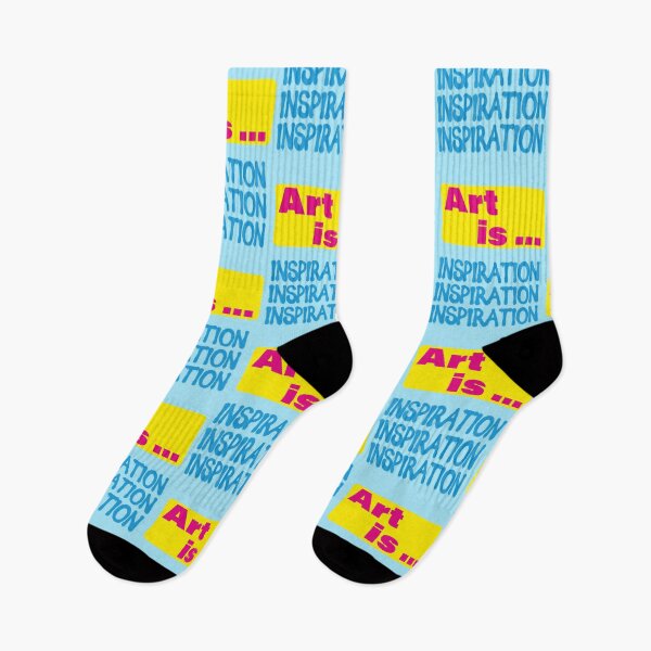 Item preview, Art is inspiration, creative quote designed and sold by Mauswohn.