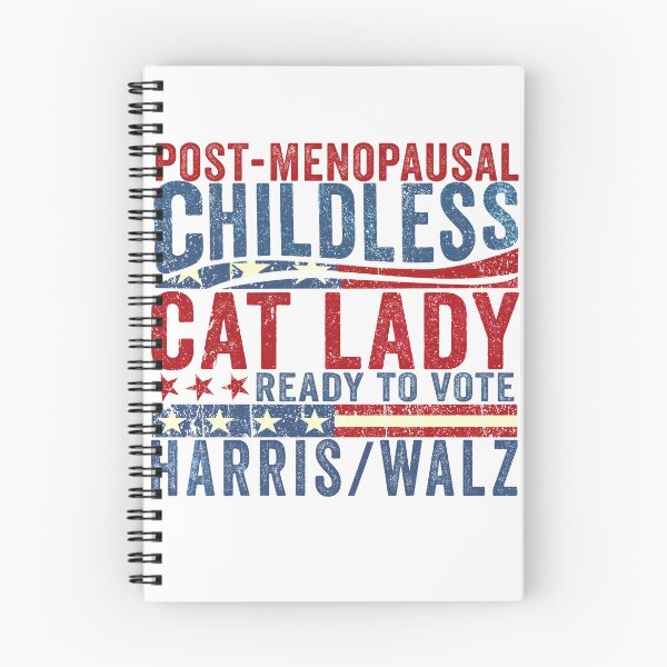Item preview, Post-Menopausal Childless Cat Lady Ready to Vote Harris Walz designed and sold by MackenzieBin.