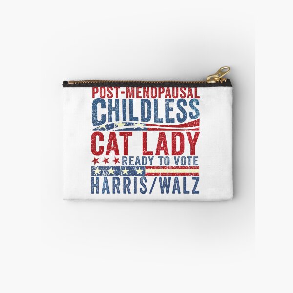 Item preview, Post-Menopausal Childless Cat Lady Ready to Vote Harris Walz designed and sold by MackenzieBin.