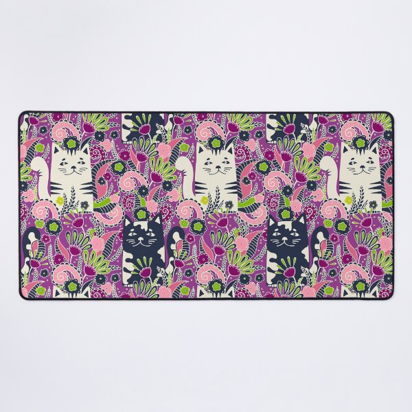 Item preview, Cats in the Spring Garden, Lilac background designed and sold by Alex  Blud.