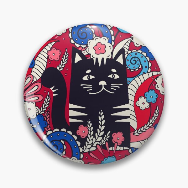 Item preview, Cats in the Spring Garden, Dark red background designed and sold by Alex  Blud.
