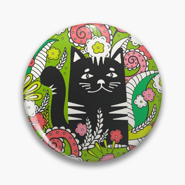 Item preview, Cats in the Spring Garden, Green background designed and sold by Alex  Blud.