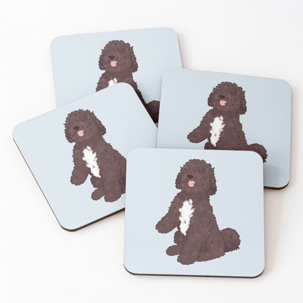 Item preview, Barbet Dog Illustration - Adorable Water Dog Art designed and sold by Yaragold.