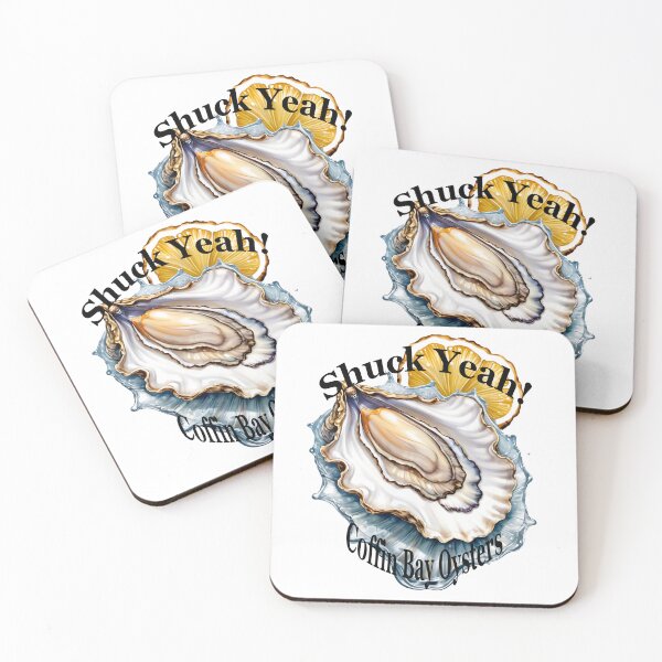 Item preview, Shuck Yeah! Coffin Bay Oysters tee shirt, pillow, mugs, cap designed and sold by So Much 2 See.