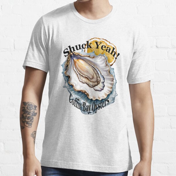 Item preview, Shuck Yeah! Coffin Bay Oysters tee shirt, pillow, mugs, cap designed and sold by So Much 2 See.